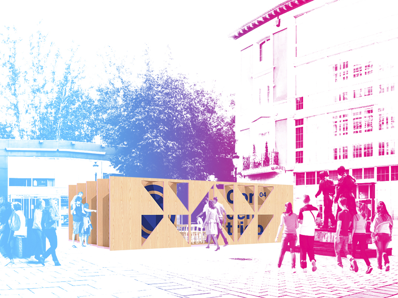 Concurso de diseño del pabellón de información de Concéntrico 04 - Festival de arquitectura y diseño de Logroño 2018